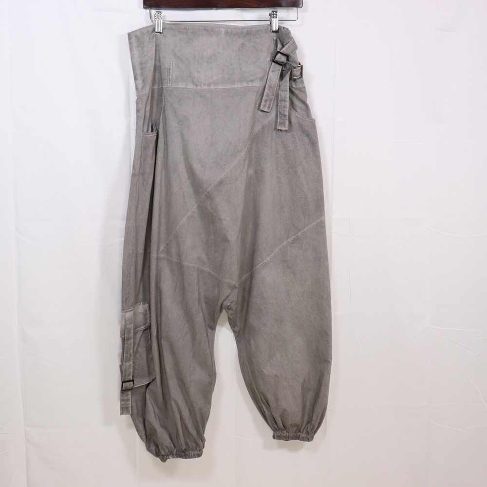 Mia Inspiration Harem Pants 0 Gray Womens Drop Crotch Cargo Boho